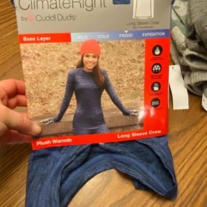 Cuddl Duds Climate Right Long Sleeve Crew Size XXL.